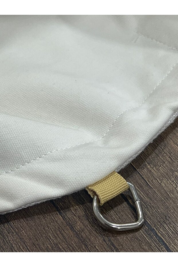 حقيبة شاطئ من الكتان بتصميم ريفي - مبطنة بالقماش - 3