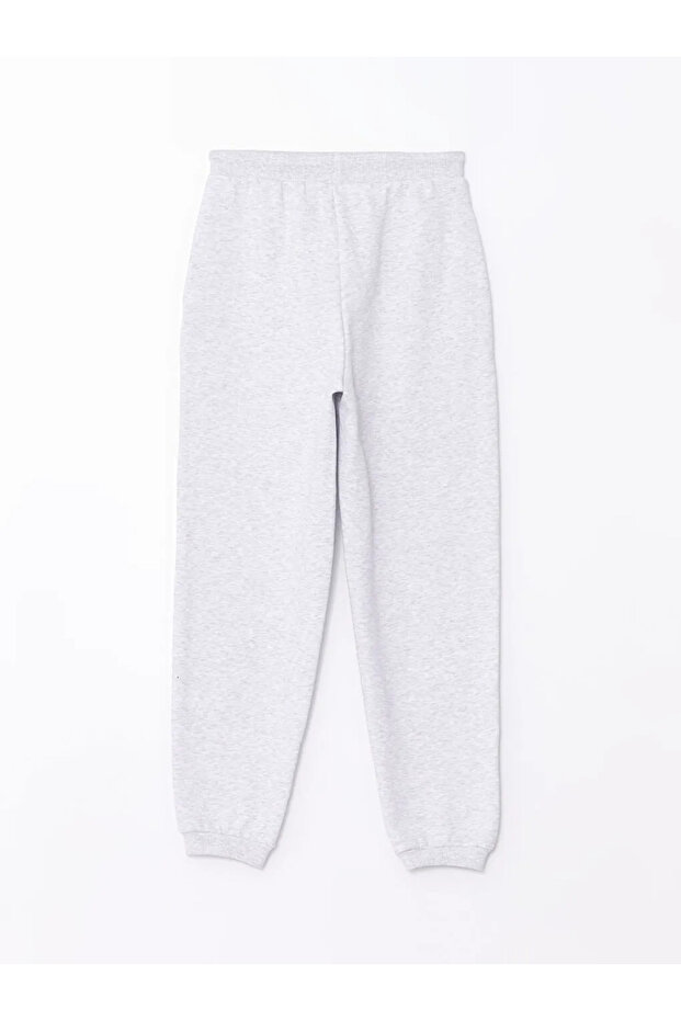 LCW Vision Mat Mavi Kadın Beli Lastikli Düz Jogger Eşofman Altı - 4