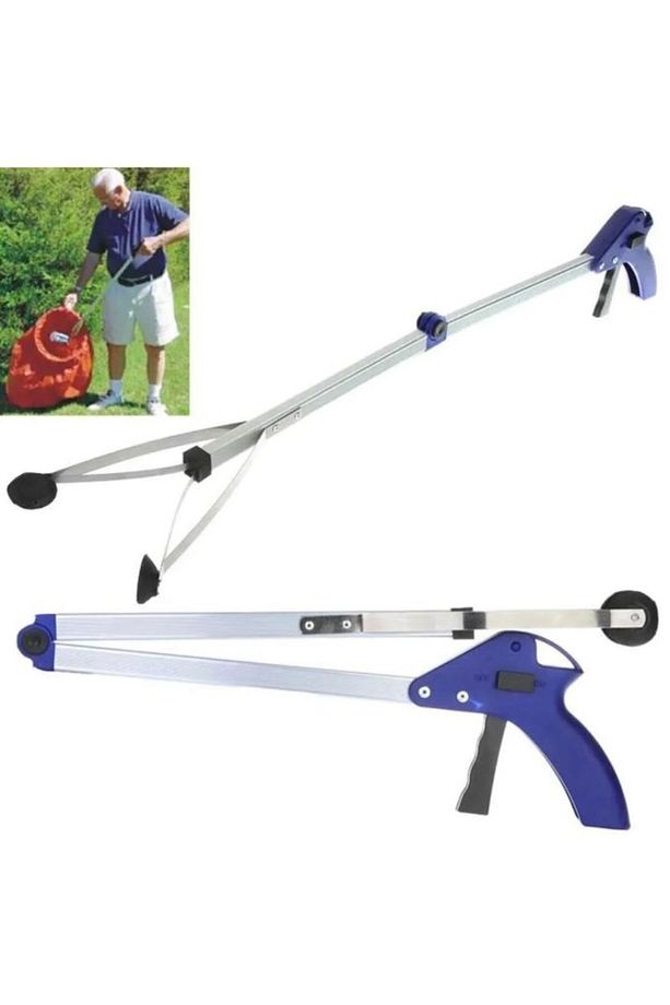 Katlanır Çubuk Atık Maske Yaprak Izmarit Tüm Çöp Toplama Aparatı Kıskacı 80cm Pranew - 7