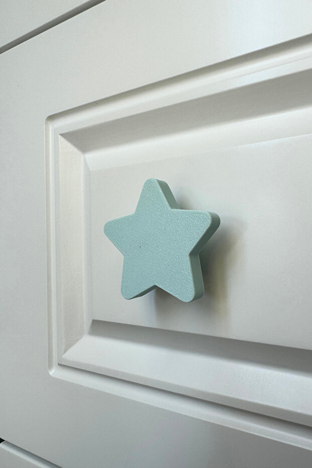 Blue Star Cabinet Handle - Bright and Durable Furniture Handle for Children's Room, Kitchen and Bathroom