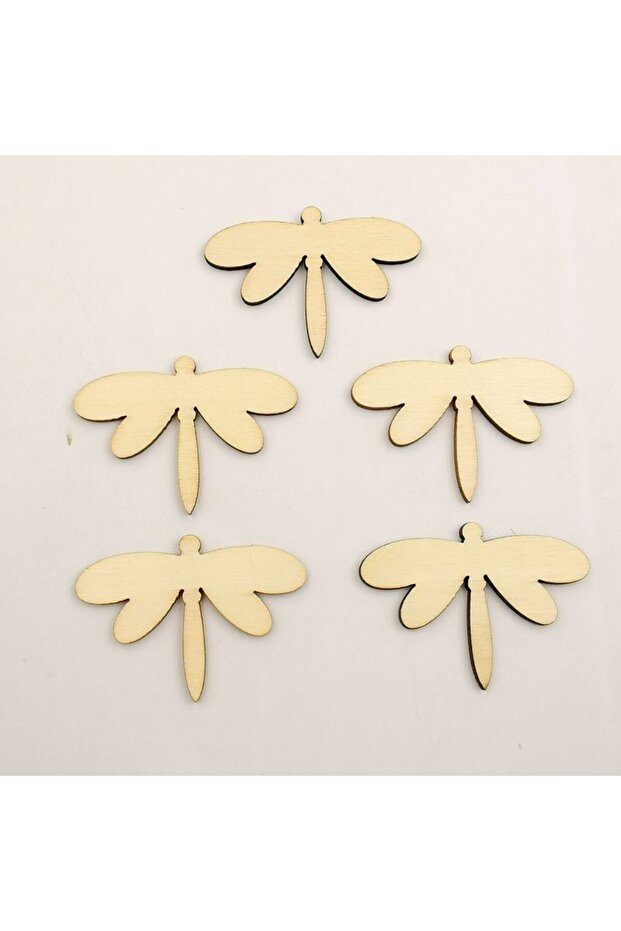 Boyanabilir Ahşap Yusufcuk Kuşu 5x3,5 Cm 30 Adet - 6