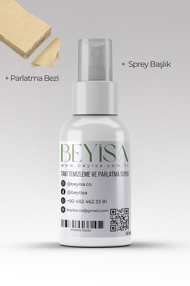 Beyisa Mücevher Altın Ve Gümüş Takı Temizleme Ve Parlatma Suyu 50 ml - 1