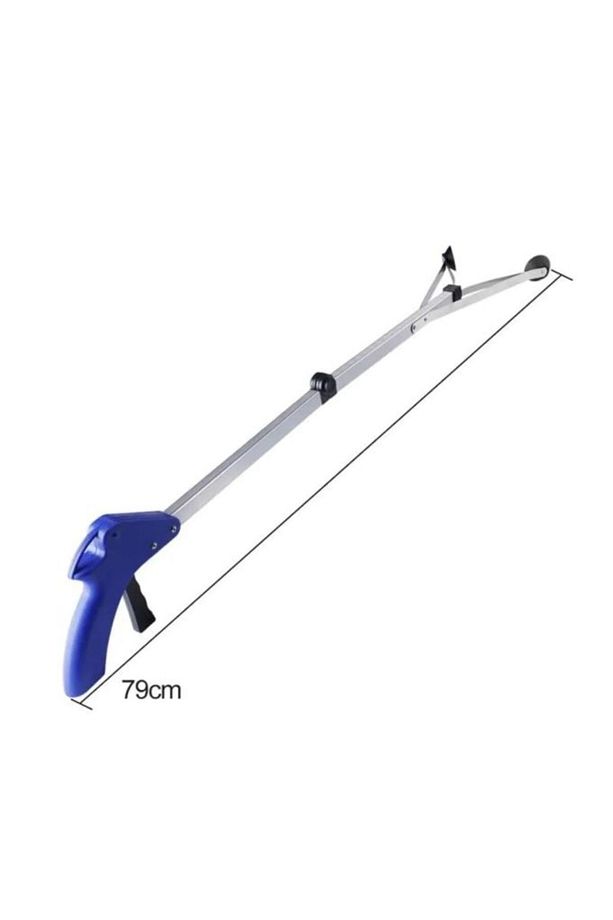Katlanır Çubuk Atık Maske Yaprak Izmarit Tüm Çöp Toplama Aparatı Kıskacı 80cm Pranew - 6