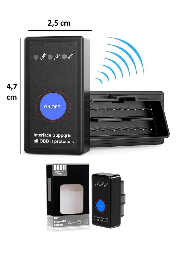 ON/OFF V1.5 PIC18F25K80 CHIP OBD2 Bluetooth 4.0 Tarayıcı - 2