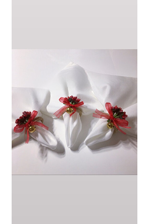 New Year's Eve Kokina & Çan 6-Piece Napkin Ring/ Napkin Ring Set