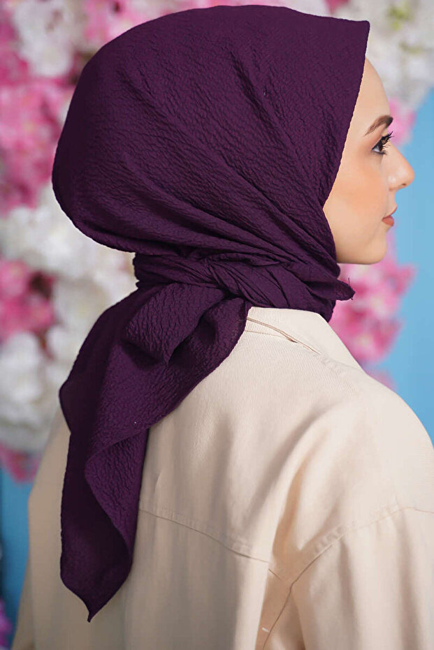 Şalland Mio Caz eşarp mürdüm - 3