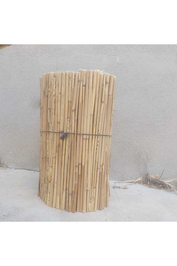 Kamış Çit 1 Metre X 1 Metre Balkon Çiti, Eber Gölünden Bambu Çit, Bahçe Çiti Ve Gölgelik - 5