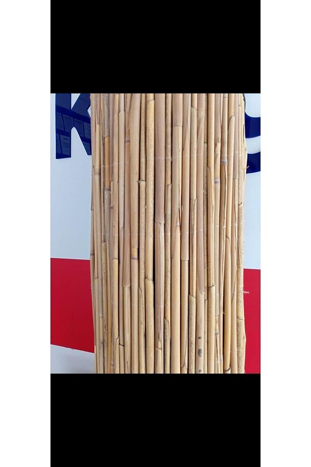 Kamış Çit 1 Metre X 1 Metre Balkon Çiti, Eber Gölünden Bambu Çit, Bahçe Çiti Ve Gölgelik - 2