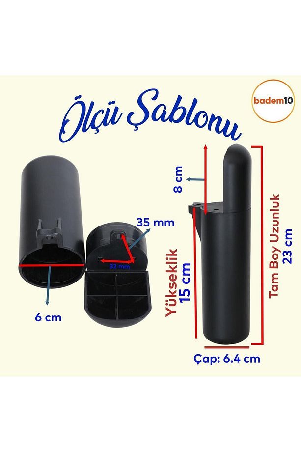 Kapsül Bohem (PREMİUM) Siyah 15 Cm Mobilya Kanepe Tv Ünitesi Koltuk Baza Yükseltici Ayağı Ayakları - 2