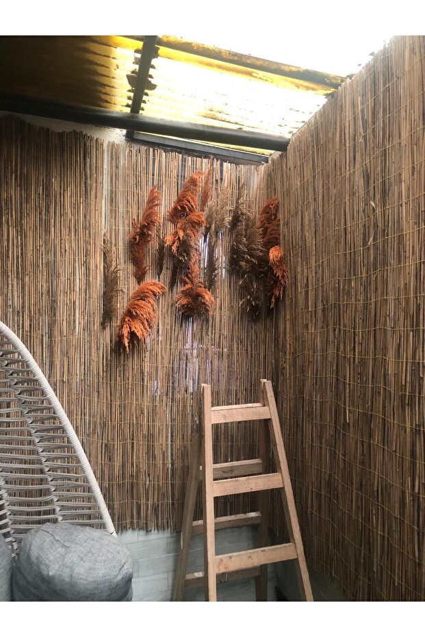 Hasır Çit , Kamış Çit Bambu 1m X 5m - 4