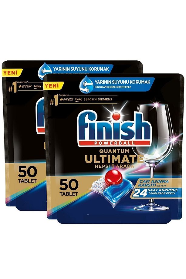 Ultimate Hepsi Bir Arada Bulaşık Makinesi Deterjanı  Kapsül Tablet  100 Adet (50 x 2'li) - 2