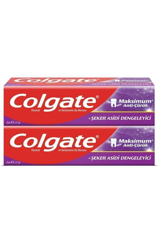 Maksimum Anti Çürük Şeker Asidi Dengeleyici Diş Macunu 75 ml X 2 Adet - 2