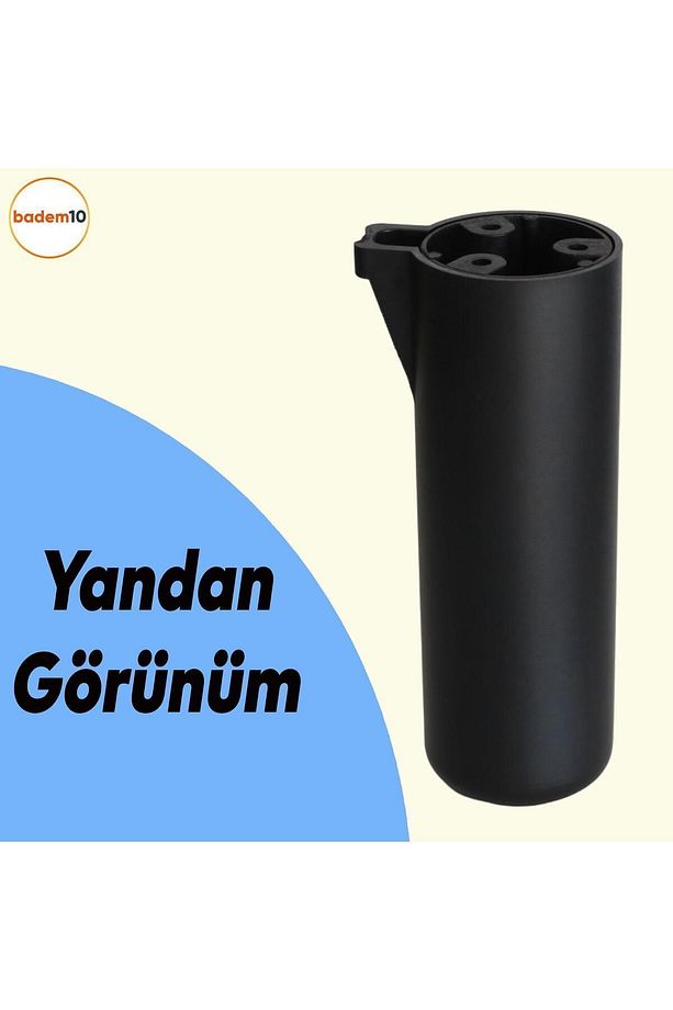 Kapsül Bohem (PREMİUM) Siyah 18 Cm Mobilya Kanepe Tv Ünitesi Koltuk Baza Yükseltici Ayağı Ayakları - 3
