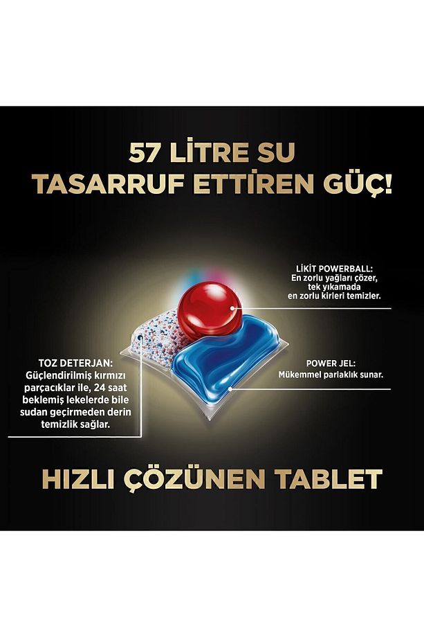 Ultimate Hepsi Bir Arada Bulaşık Makinesi Deterjanı  Kapsül Tablet  100 Adet (50 x 2'li) - 4