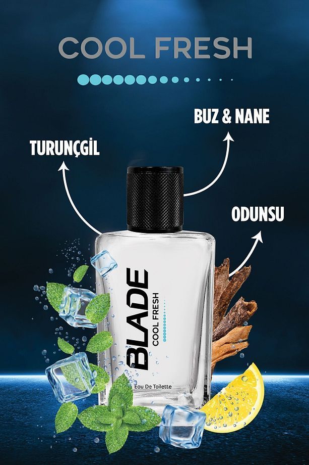 Cool Fresh Edt Erkek Parfüm 70 ml & Deodorant 3x150 ml - 3