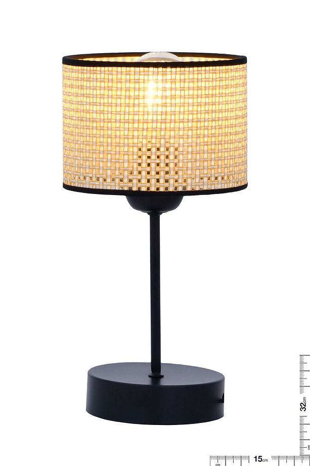 Hazeran Model Rattan Tekli Salon Yatak Odası Komidin Masa Lambası - 2