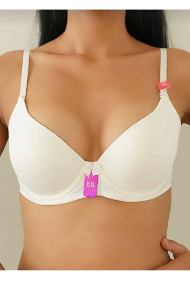 حمالة صدر داعمة باللون الأبيض - 1