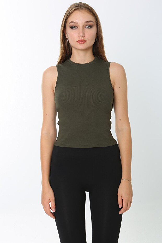 Women's Zero Sleeve Blouse, Ribbed Camisole Blouse Fabric