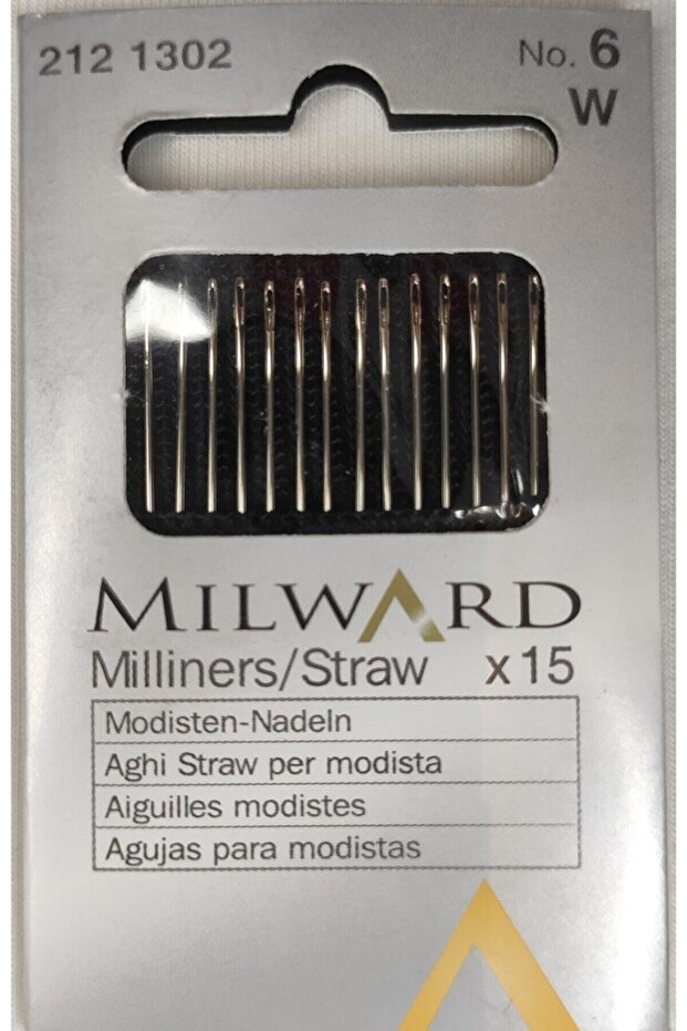 Pointed Tip Steel Sewing Needle No:6 212 1302 Milward Needle