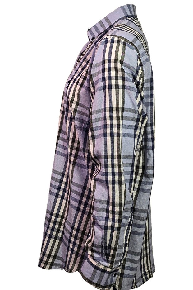 1709228 Erkek Ekoseli Gömlek Ocean - 2