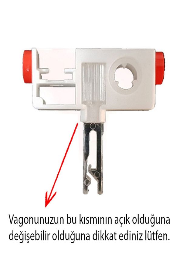 Akıllı Dikey Perde Pimi H Tip 10' Lu Paket Değiştirelebilir Vagon Uyumlu - 4