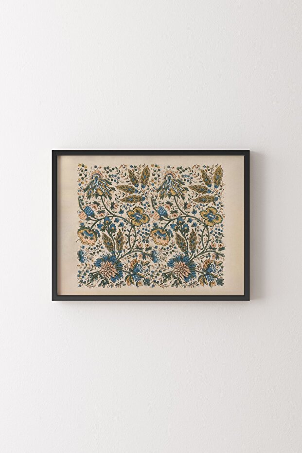 Flower Pattern - Black Frame - 1