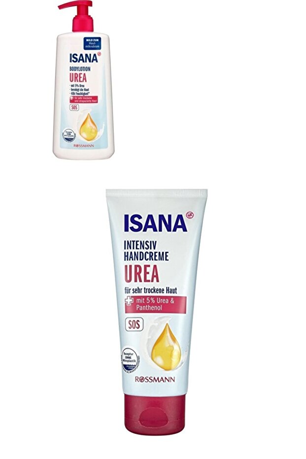 5% Urea Body Lotion + Isana Hand Cream Very Dry Skin 5% Urea 100 ml