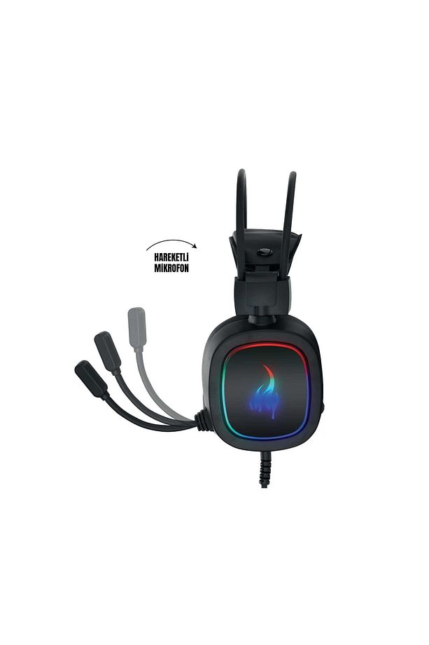 Kablolu Rgb Led Ambiyans Kulak Üstü Gaming Kulaklık PGS102 - 2