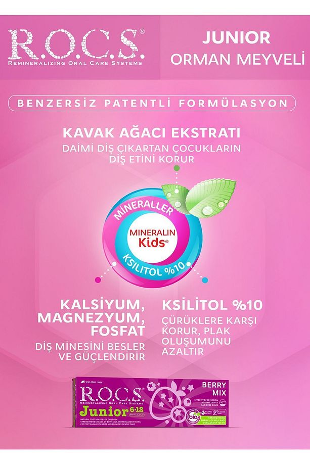 Rocs Junior 6 12 Orman Meyveleri Tadında 60 ml - 2
