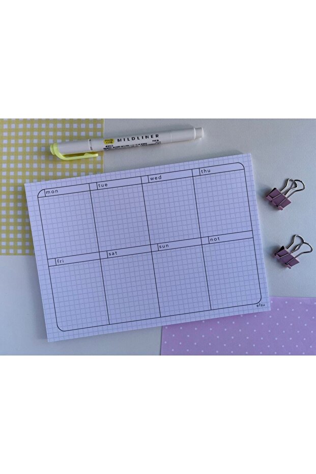 B5 Basic Planlayıcı Memopad/notepad/defter - 1