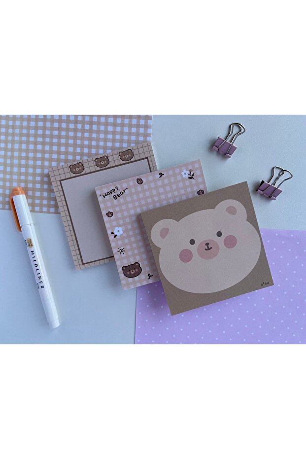 Kahve Pati Notluk Set Memopad/notepad/defter - 1