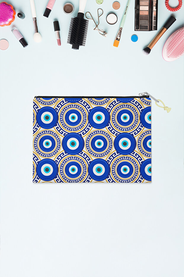 Patterned Makeup Bag - 1