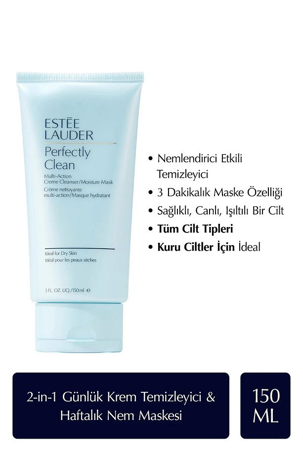 Kuru Ciltler için Krem Temizleyici / Nem Maskesi - Perfectly Clean Creme Cleanser - 150 ml - 1