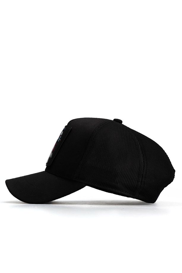 V1 Trucker Panter - 1bs Kod Logolu Unisex Siyah Şapka (CAP) - 6