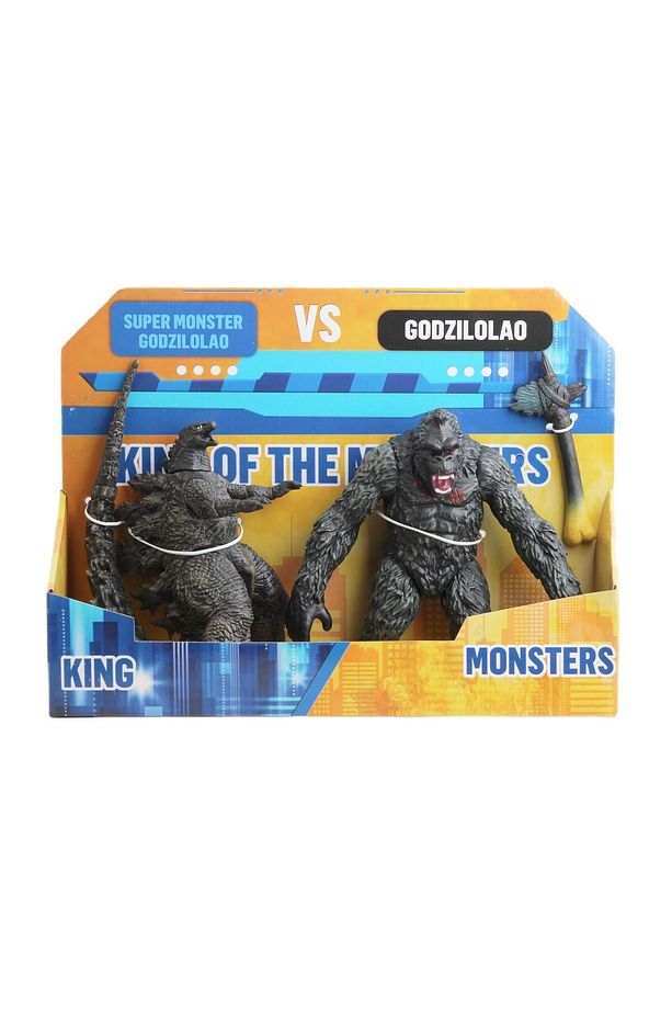 Godzilla vs. Kong Giant Godzilla & King Kong 2li Aksiyon Karakter Figür Oyuncak Seti Ejderha & Goril - 8