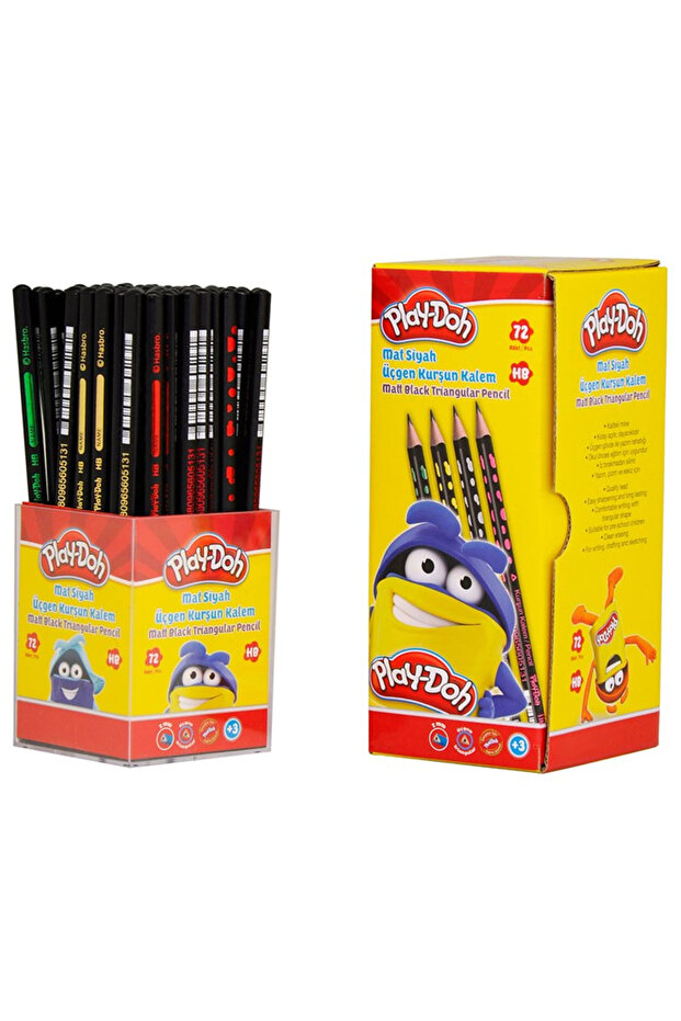 Play-doh Pencil Matte Triangle 72 Pieces Stand Play-kk005