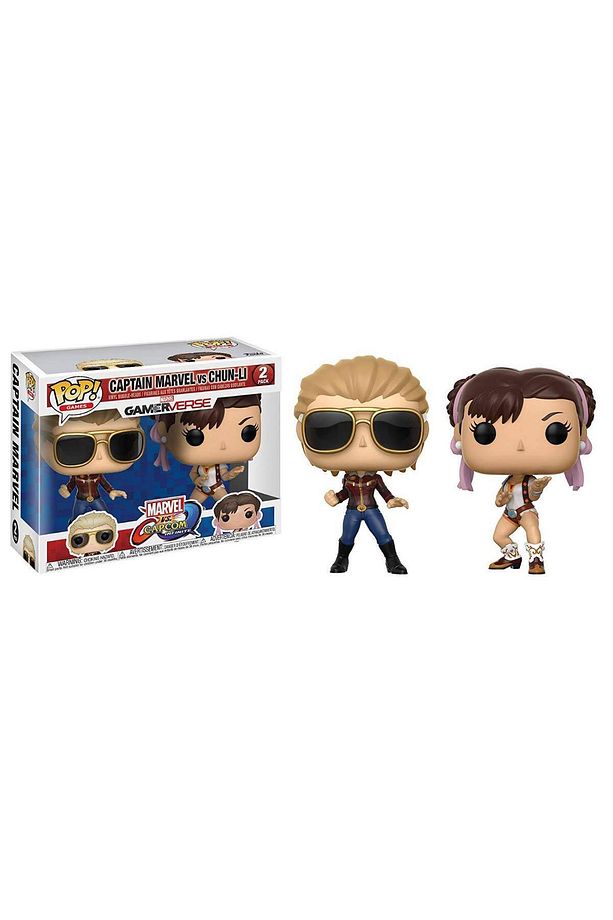 Pop Captain Marvel Vs Chun-li Figürü - 1