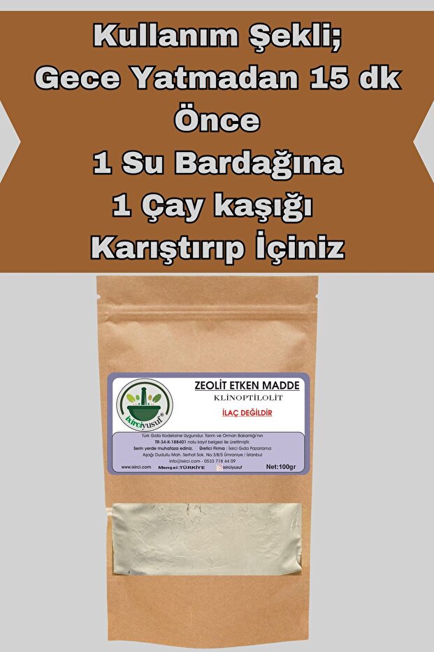 Zeolit Tozu Micronized Zeolite, Clinoptilolite (100gr) - 2
