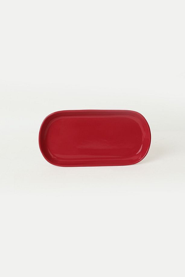 Kırmızı Noyan Kayık Tabak 28 Cm 2 Adet 506 - 4