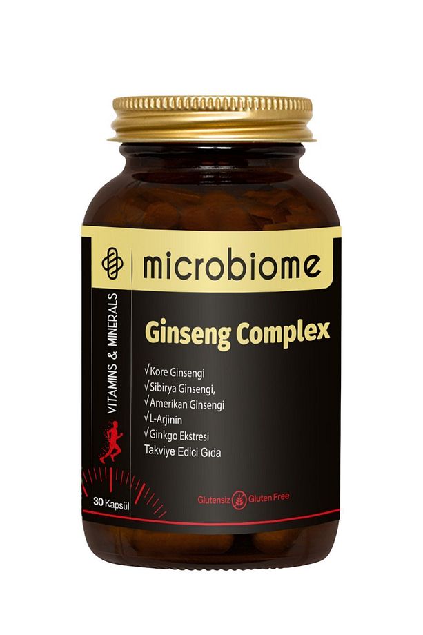 Ginseng Complex Kore, Sibirya, Amerikan Ginsengi, L-arjinin Ve Ginkgo Biloba Kompleks 30 Kapsül - 1
