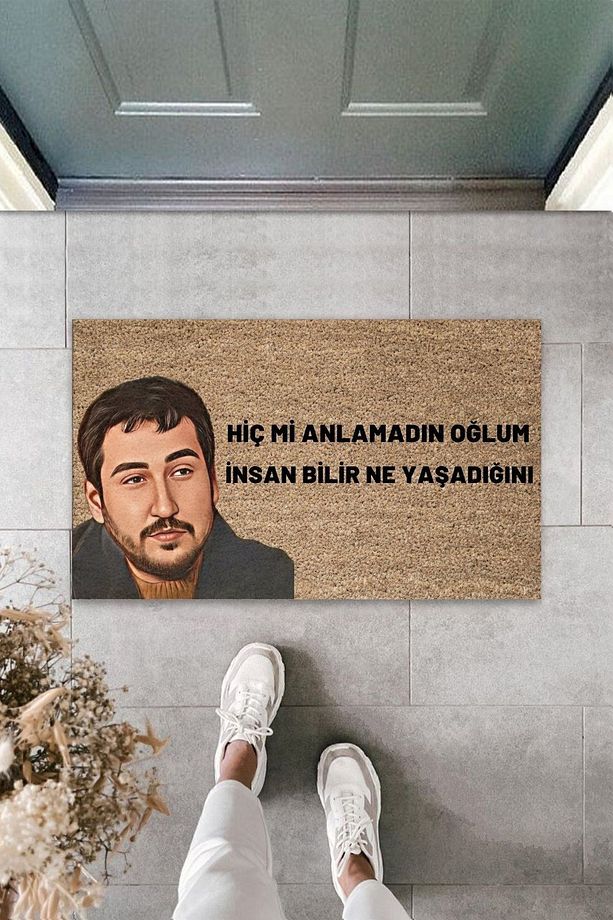 Modern Dijital Baskı - Mizah Gibi - Kapı Önü Paspası 70x45cm - 1