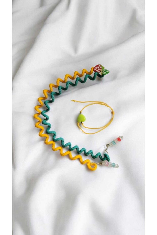 Children's Spiral Spring Figured Pasta Hair Clip 2 Pcs (with Bracelet Gift)