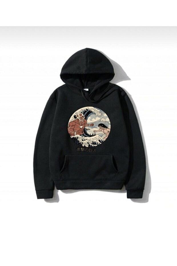 Black Anime Attak Sweatshirt