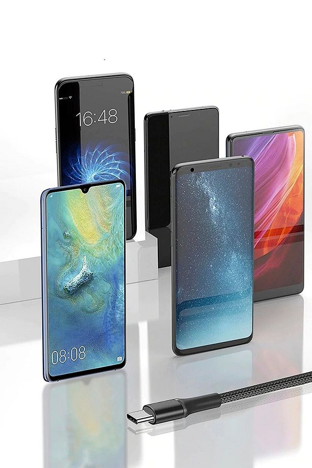 Xiaomi Redmi Note 11 12 Pro Uyumlu Type-c Siyah Hızlı Şarj Kablosu Android Şarz Aleti - 7