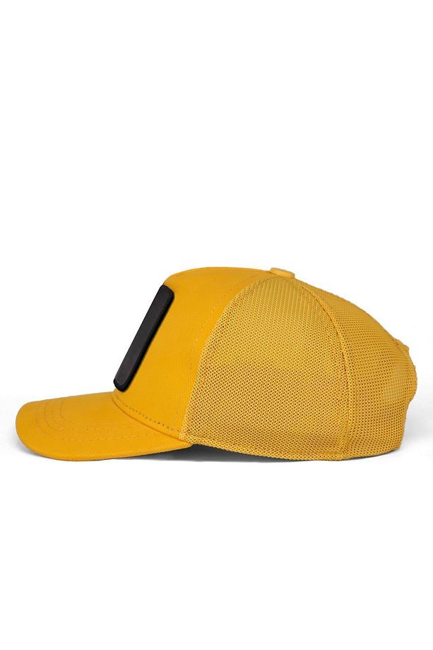 V1 Kids Aslan Logolu Sarı Çocuk Trucker Şapka - 5