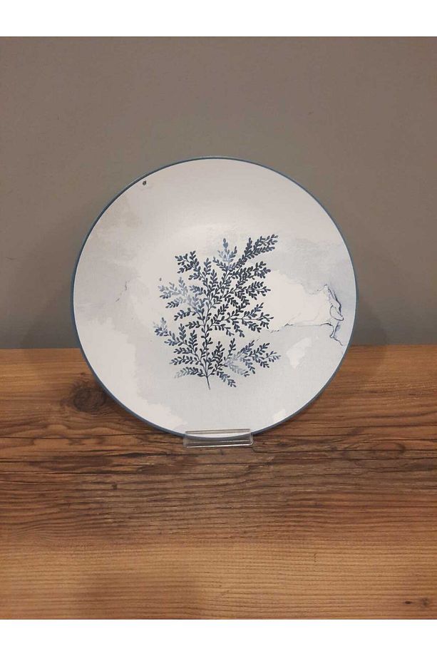 KERAMİKA SERVİS TABAĞI 26 CM 6 ADET MAT DESENLİ - 5