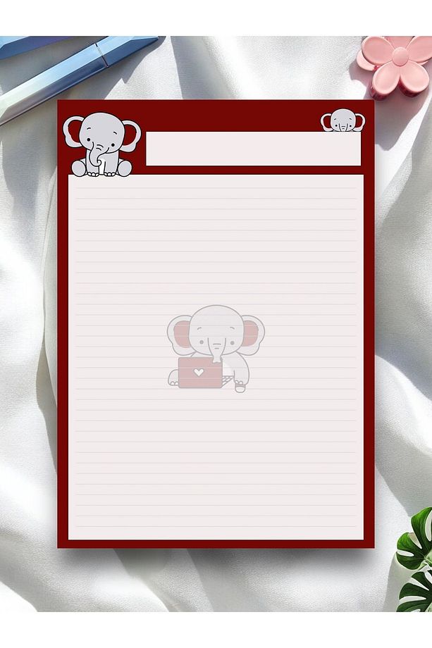 A4 Fil Desenli Notepad - Not Defteri - Bloknot - 1