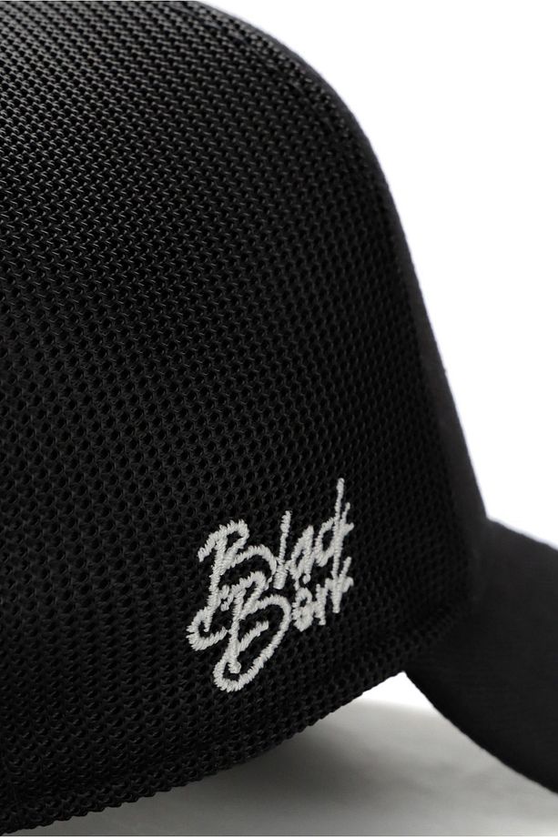 V1 Trucker Aslan - 4bs Kod Logolu Unisex Siyah Şapka (CAP) - 5