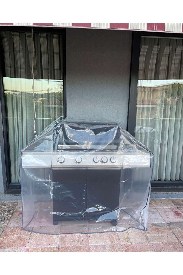 130X60 Transparent Outdoor Barbecue Protection Cover Anti-Dust and Rain Cover