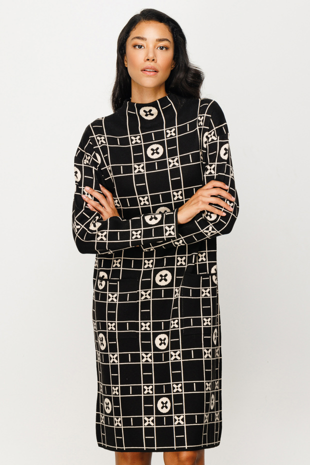 On Midi Boy Triko Elbise - 5